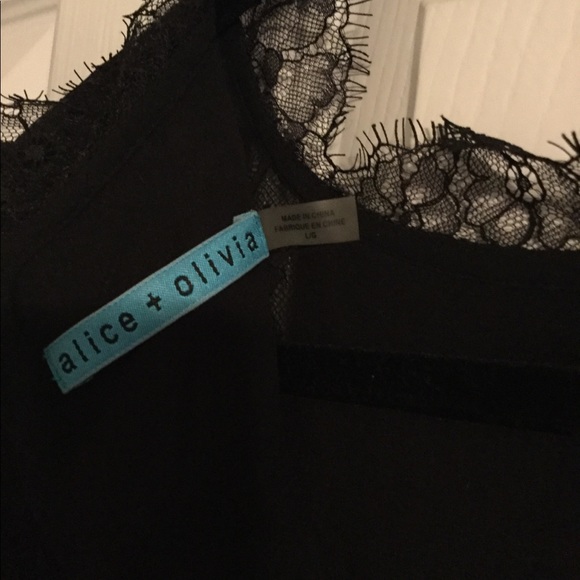 Alice Olivia Chantilly Lace Top - Picture 3 of 3